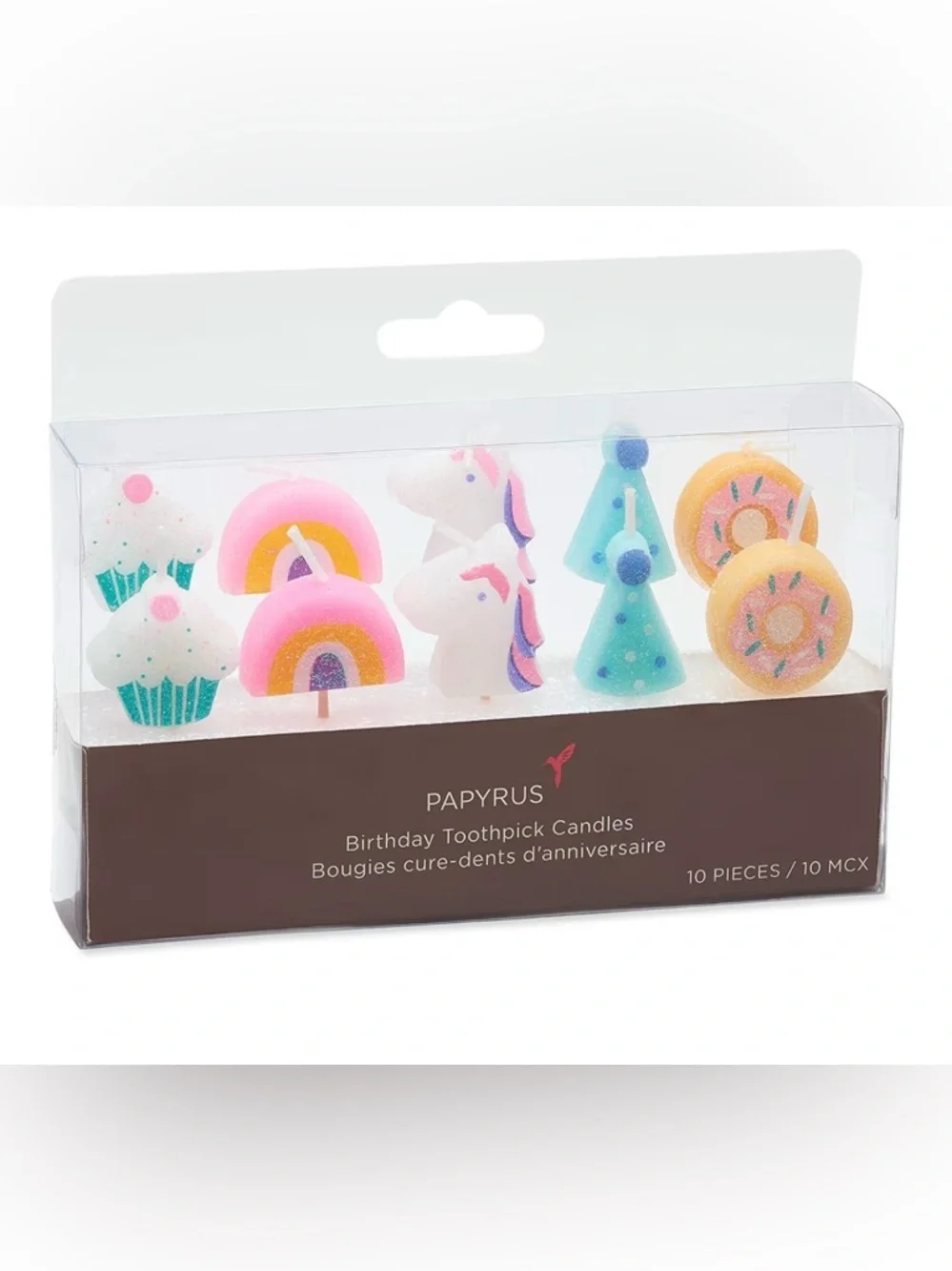 🆕Papyrus Unicorns And Rainbows Cake Candles